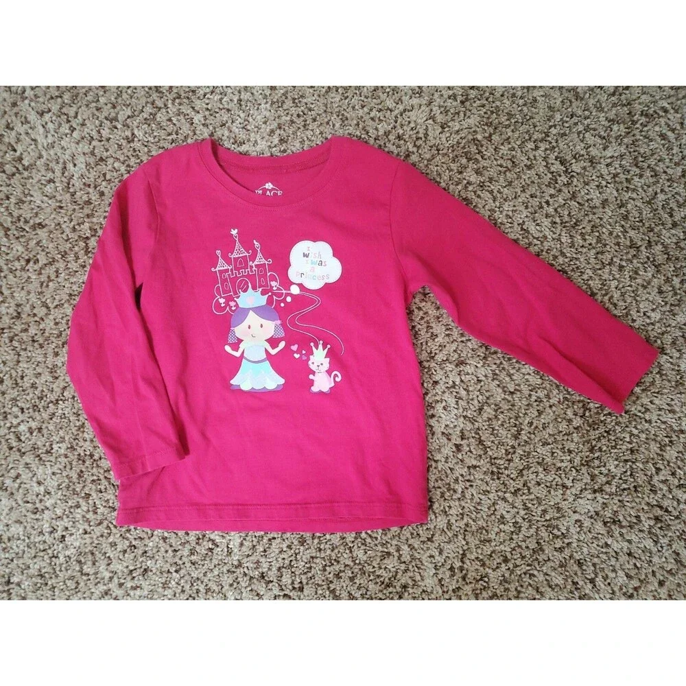 Girl's The Children's Place 4t long sleeve princess top